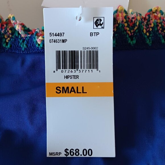 Swim Bottom BECCA Blue/Multi Colored Size S/P NEW - Picture 9 of 10